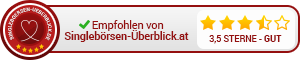 Siegel „Empfohlen“ mit 3,5 Sternen (300×60)