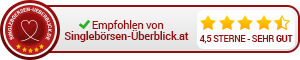 Siegel „Empfohlen“ mit 4,5 Sternen (300×60)