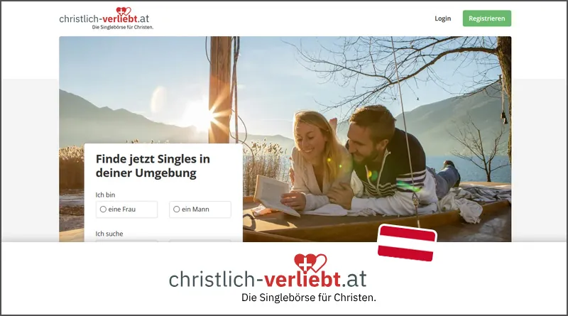 christlich-verliebt.at: Startseite der Singlebörse